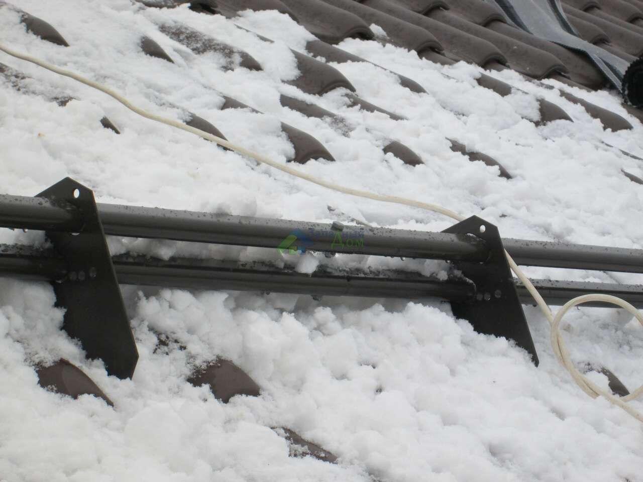 установка снегозадержателей