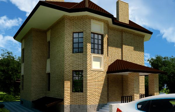 Проект кирпичного четырехэтажного дома 1-382