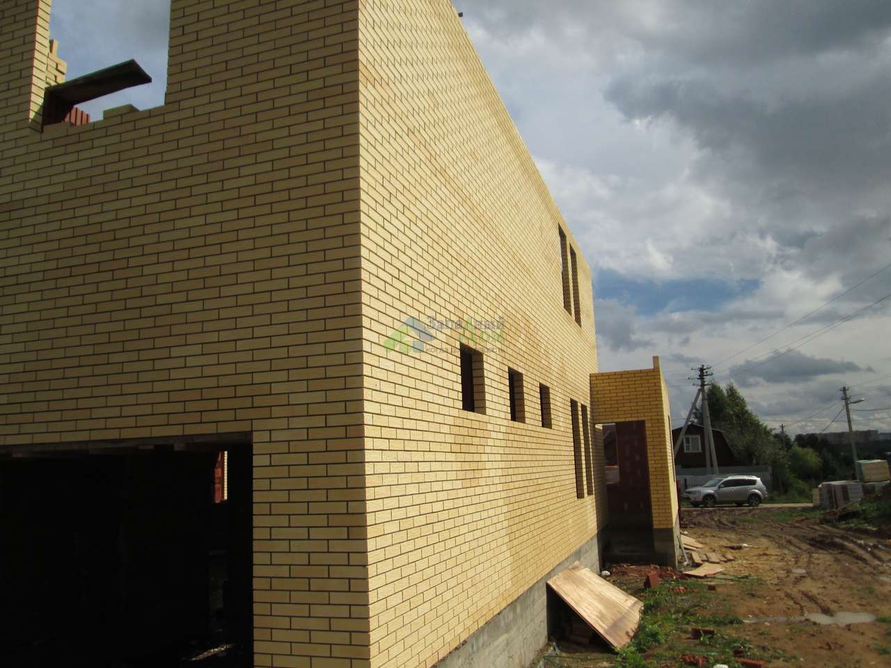 строительство дома из поризованного кирпича по проекту 30-63