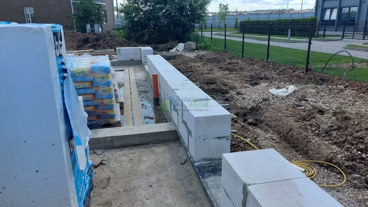 строительство наружних стен из блока
